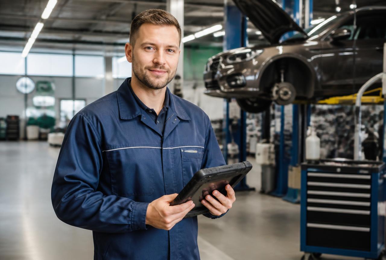 Mechanik v dílně Langendorf Autoservis